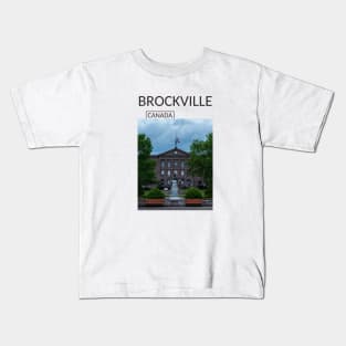 Brockville Ontario Canada Souvenir Present Gift for Canadian T-shirt Apparel Mug Notebook Tote Pillow Sticker Magnet Kids T-Shirt